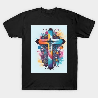 Multi-color Cross T-Shirt